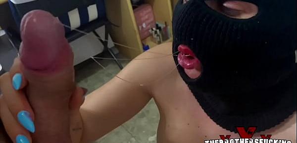  this girl with mask puts my big cock super hard thebrothersfucking